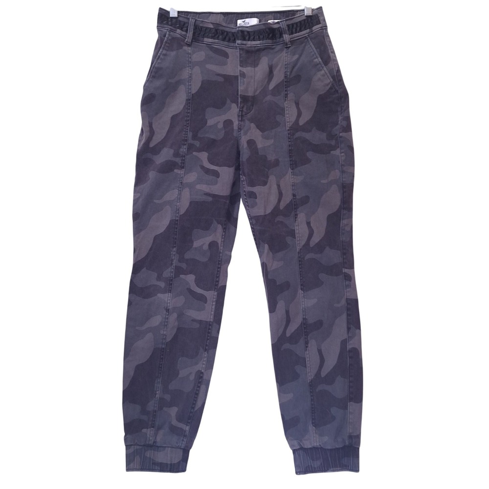 Hollister Ultra High Rise Jogger Camo Classic Stretch Pants Womens L Y2K Street‎